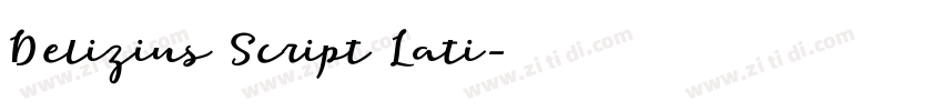 Delizius Script Lati字体转换